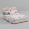 Logan Flower Boucle Bed