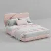 Logan Flower Boucle Bed