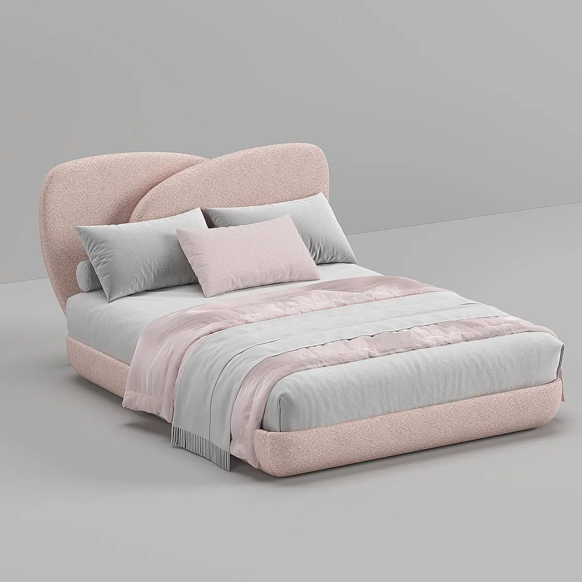 Logan Flower Boucle Bed