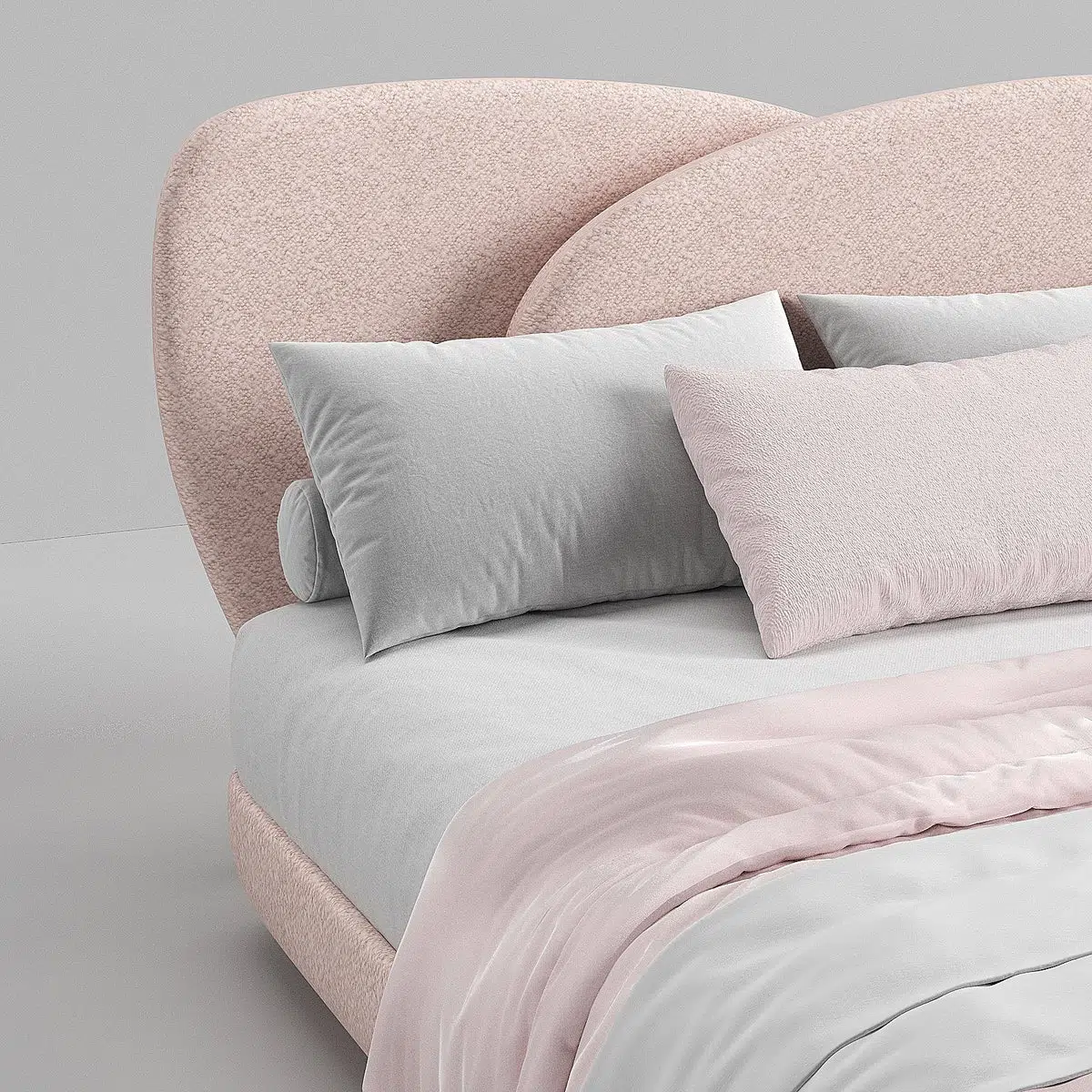 Logan Flower Boucle Bed