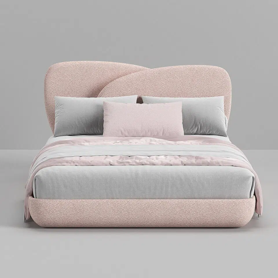 Logan Flower Boucle Bed