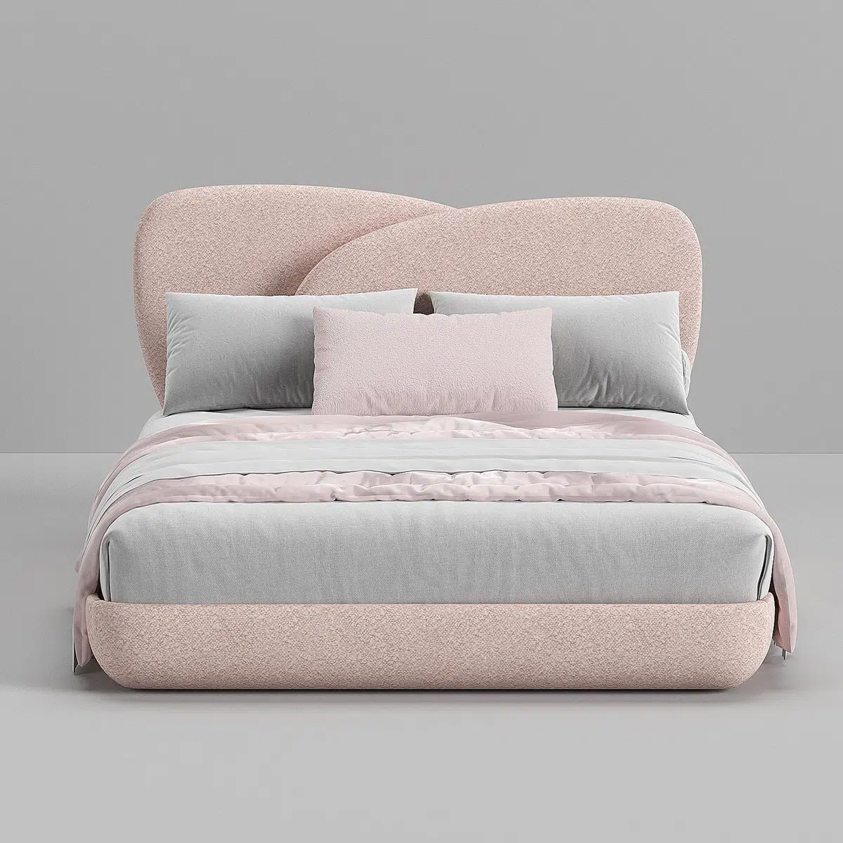 Logan Flower Boucle Bed