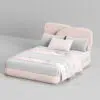 Logan Flower Boucle Bed