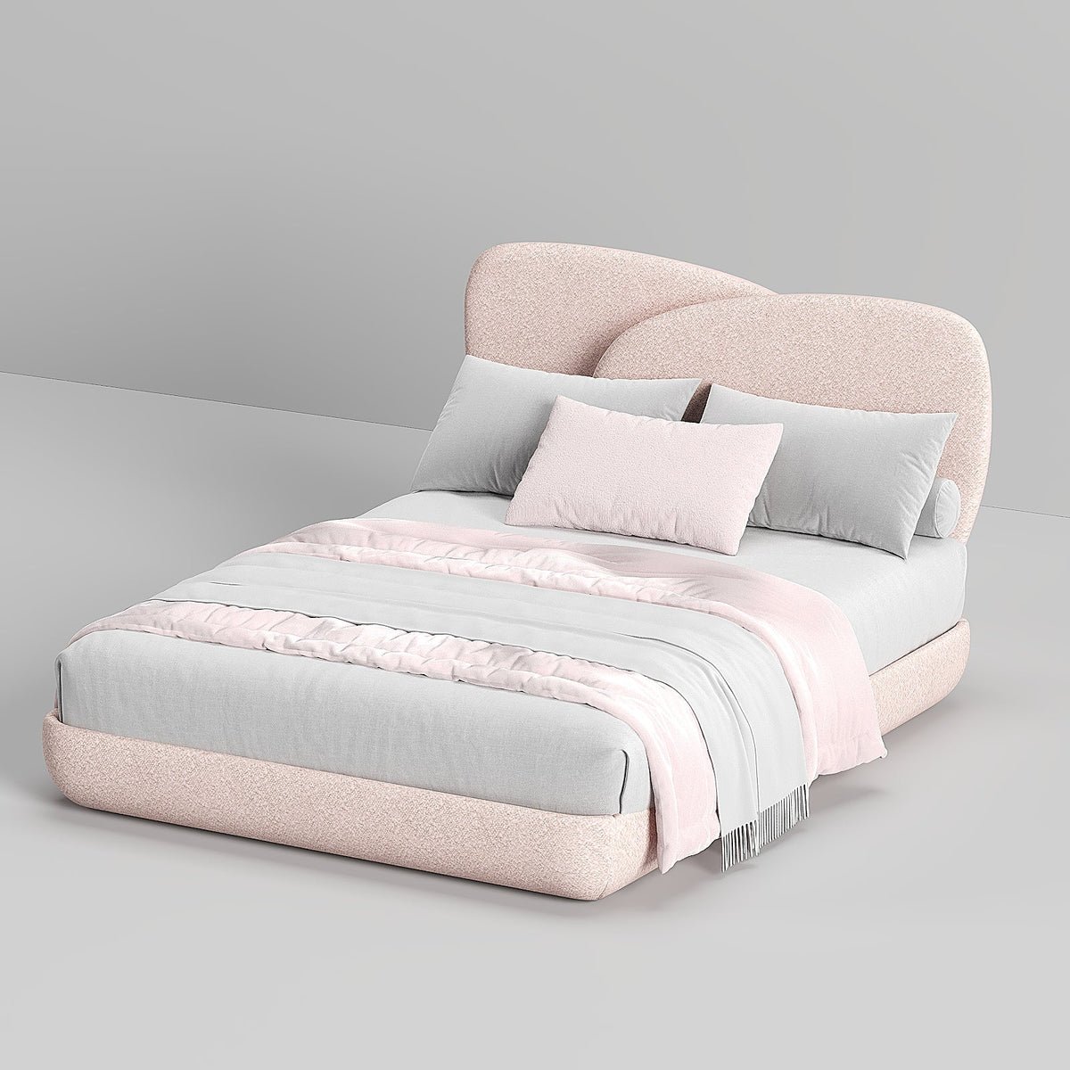 Logan Flower Boucle Bed