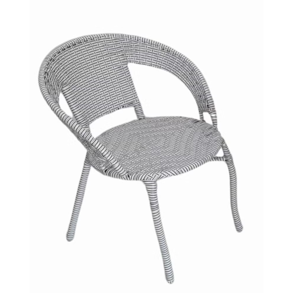 Patio 3 Pieces Rattan Dining Set Table with Wicker Glass Top