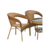 Patio 1+4 Rattan Set Dining Set – Brown-207R
