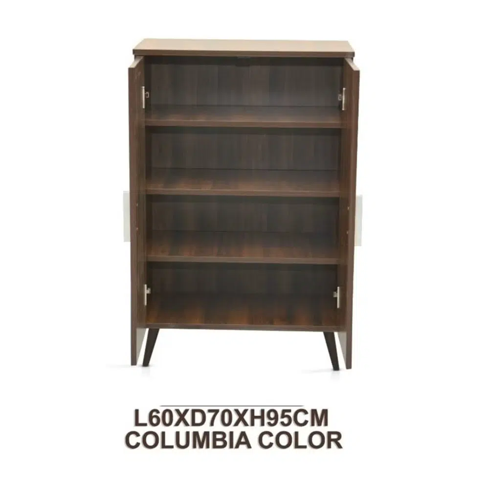 Modern Wooden Shoe Rack Free Standing Entryway Shoe Organizer – Columbia