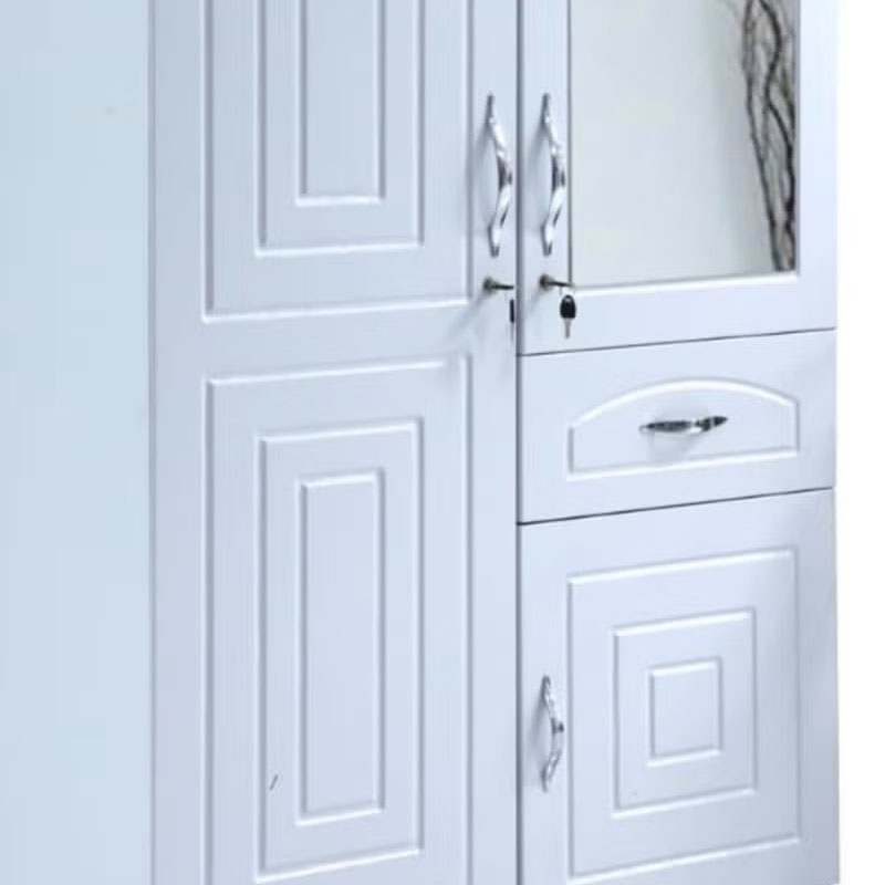 Best 2-Door Wooden Wardrobe Cabinet Cupboard Engineered – White