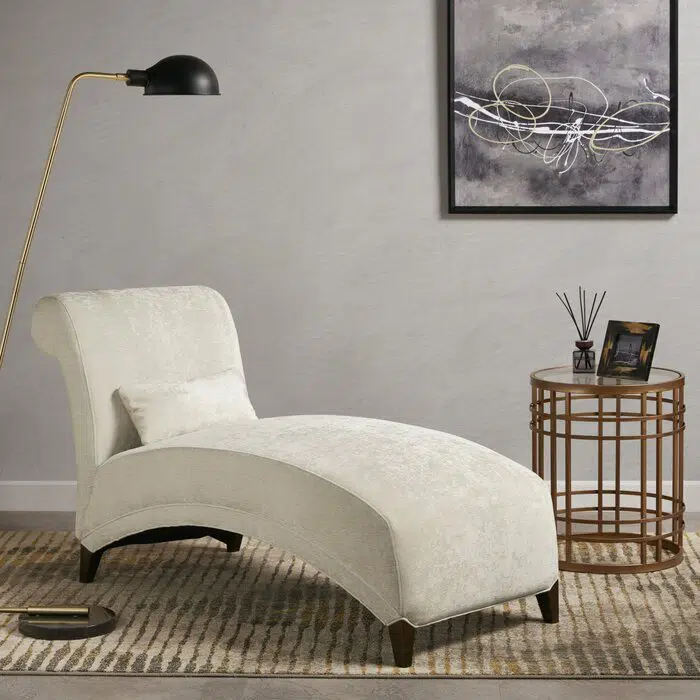 Bellagio 1 Seater Velvet Upholstery Chaise Lounge – 84×62 cm