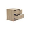 Bedside Table Storage Cabinet – Light And Oak