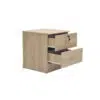 Bedside Table Storage Cabinet – Light And Oak