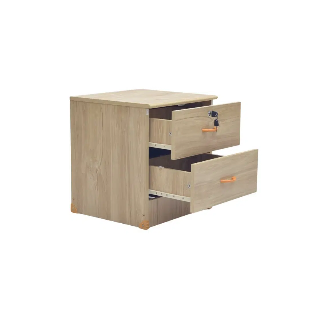 Bedside Table Storage Cabinet – Light And Oak