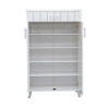 Modern Wooden Shoe Rack Free Standing Entryway Shoe Organizer – Super White