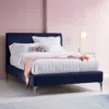 Garnett Upholstered Velvet Bed