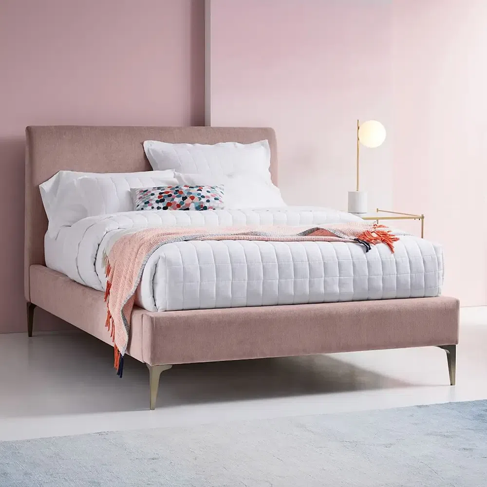 Garnett Upholstered Velvet Bed