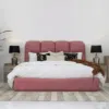 Merrick Velvet Upholstery Bed