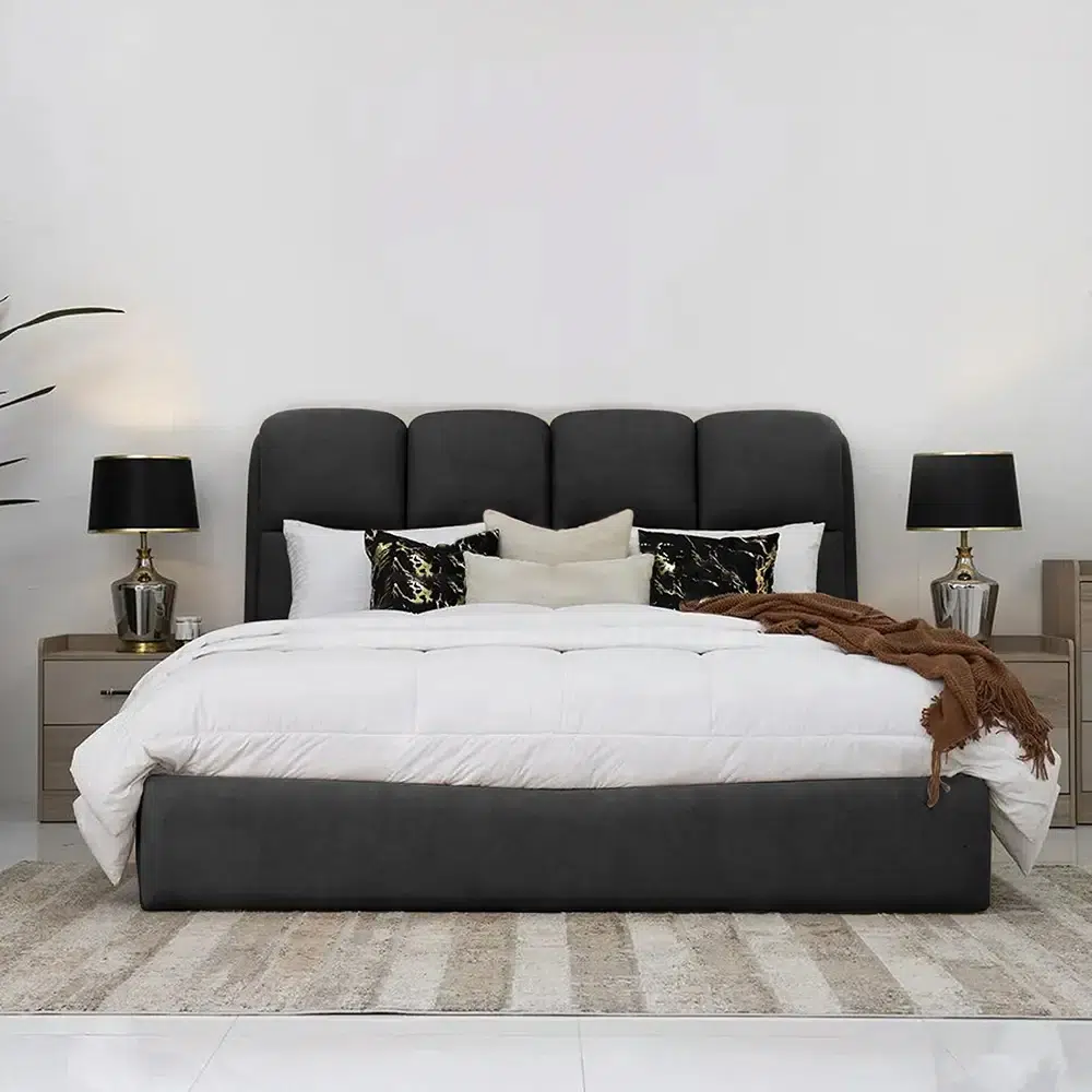 Merrick Velvet Upholstery Bed