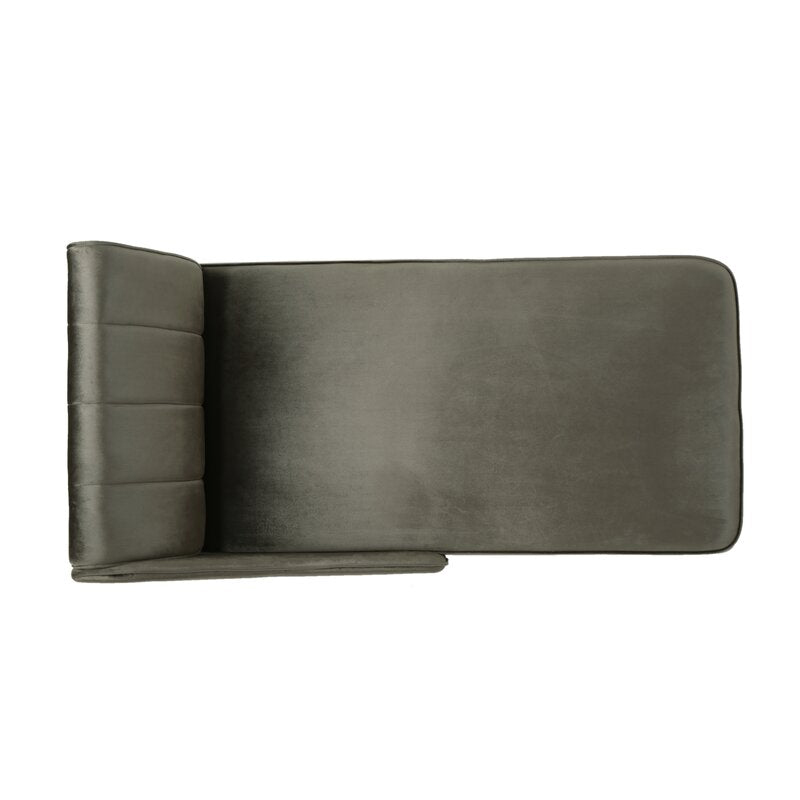 Semi Glider 1 Seater Velvet Chaise Lounge
