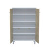 Wooden Shoe Rack with Dustproof Cover – Oak Light