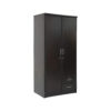 Karnak 2 Door Wooden Wardrobe Cabinet / Cupboard Engineered Wood Perfect Modern Stylish Heavy Duty Color – Wenge