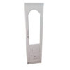 Karnak 1 Door Wooden Wardrobe Cabinet Cupboard With Door & Drawer Lock Keys Color – White