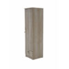Karnak 1 Door Wooden Wardrobe Cabinet Cupboard With Drawer Lock Keys Color – Ash