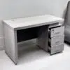 Emsworth  Executive Office Desk With Drawers Gaming Desk, Computer Study Table, Book Storage Grey 120cm