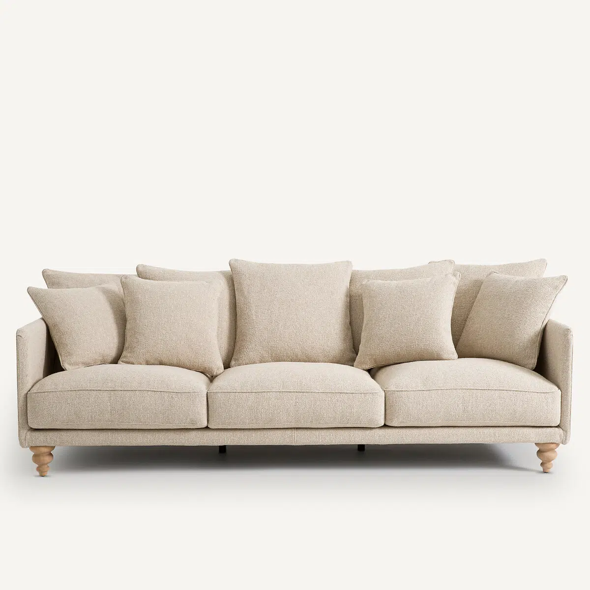 Chiara 3-Seater Boucle Sofa Couch – Beige