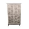 Devon Wood Shoe Rack With 4 Doors – Color Sonoma Oak