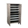 Devon Wood Shoe Rack With 4 Doors – Color Sonoma Oak