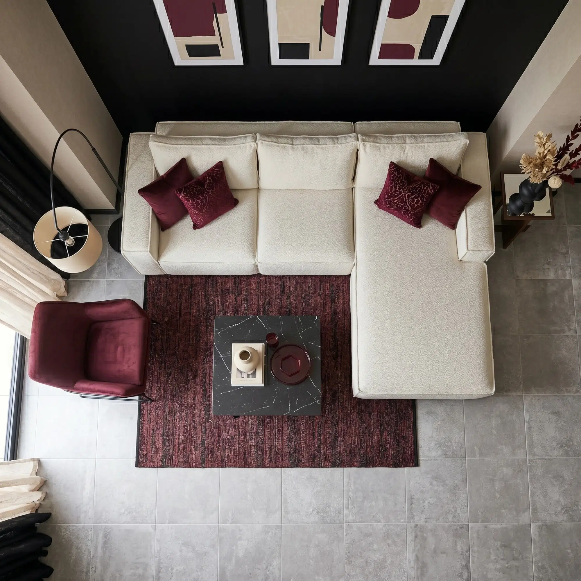 Odoq 3-Seater Boucle L-Shape Sofa