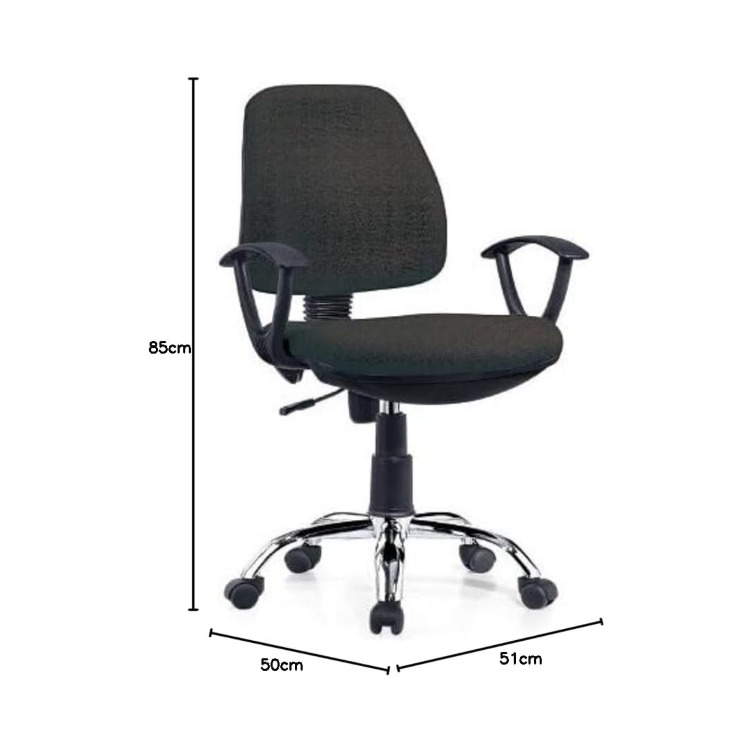 Ambra Mesh Executive Office Home Chair 360 Swivel Ergonomic Adjustable Height Lumbar Support BLACK – 52% OFF