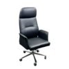 Shoreditch Boss Executive Office Chair Steel Structure, PU Leather 360 Swivel Black