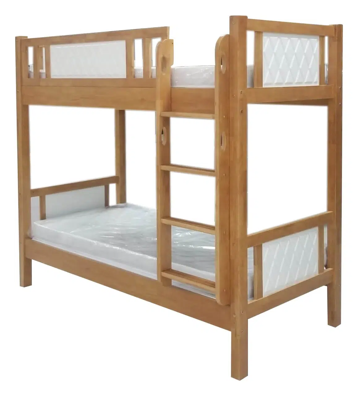 Apollo Wooden Bunk Bed – Light Oak/White