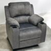 Cenova Recliner Electrical Power Recliner Sofa Faux Leather Recliner Good Comfort Open And Close Single Recliner Sofa Grey