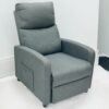 Savi Recliner Grey Chair Padded Seat Fabric For Living Room Club Chair Home Theater Seating