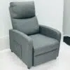 Savi Recliner Grey Chair Padded Seat Fabric For Living Room Club Chair Home Theater Seating