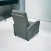 Savi Recliner Grey Chair Padded Seat Fabric For Living Room Club Chair Home Theater Seating