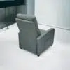 Savi Recliner Grey Chair Padded Seat Fabric For Living Room Club Chair Home Theater Seating