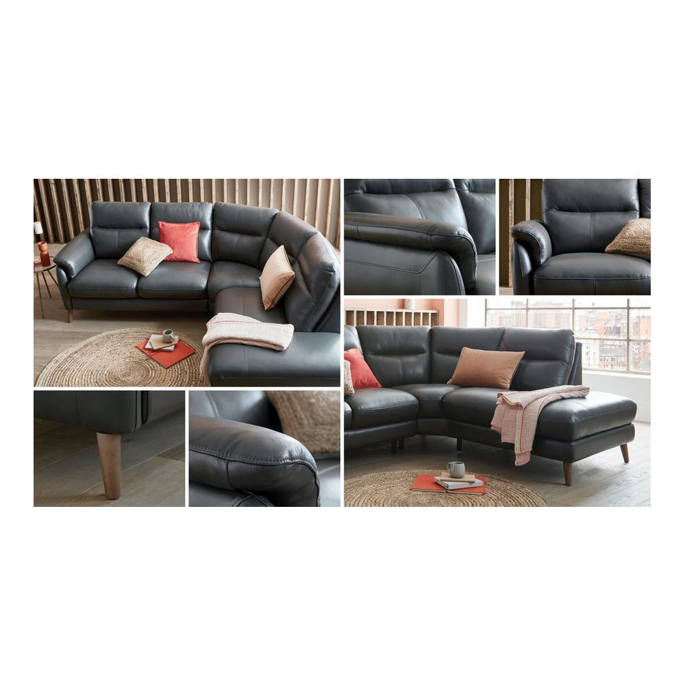 Molina 5-Seater Pu Leather L-Shape Sofa
