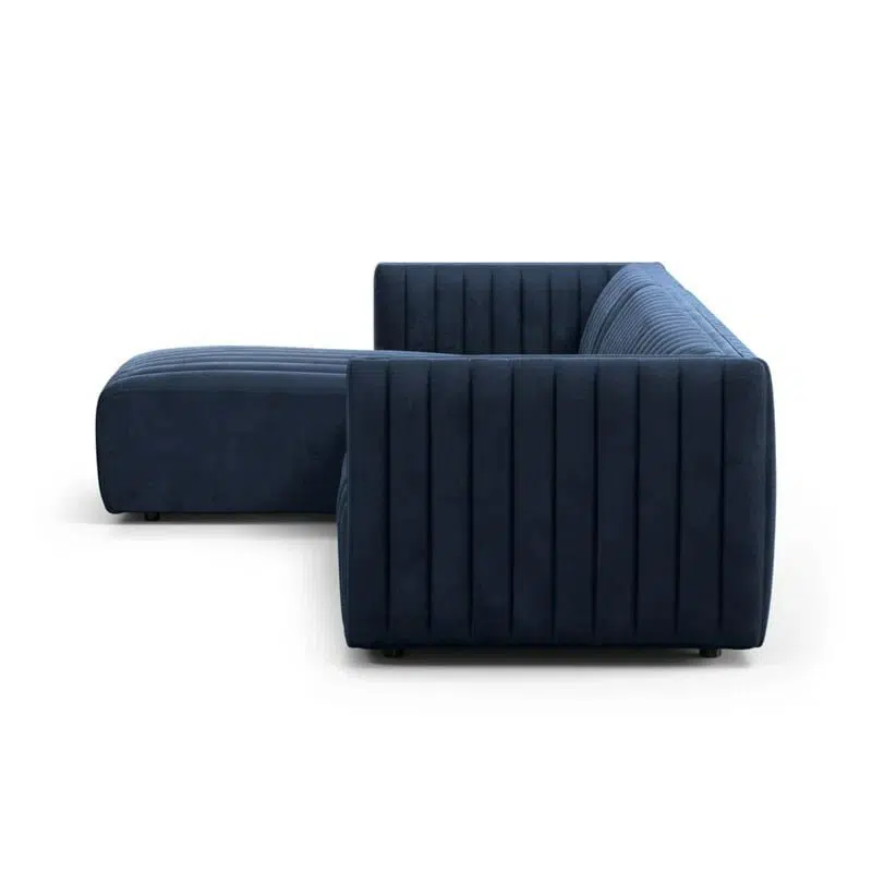 Dekalb 3-Seater L-Shape Sofa Blue