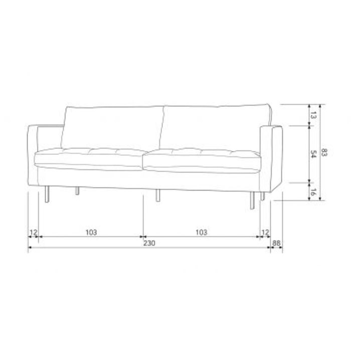 Trent 2-Seater Leather Sofa