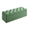 Karnak Buttoned Ottoman Storage Bench