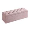 Karnak Buttoned Ottoman Storage Bench