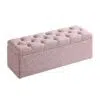 Karnak Buttoned Ottoman Storage Bench