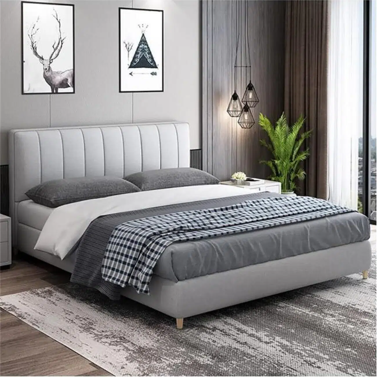 Solia Velvet Upholstery Bed