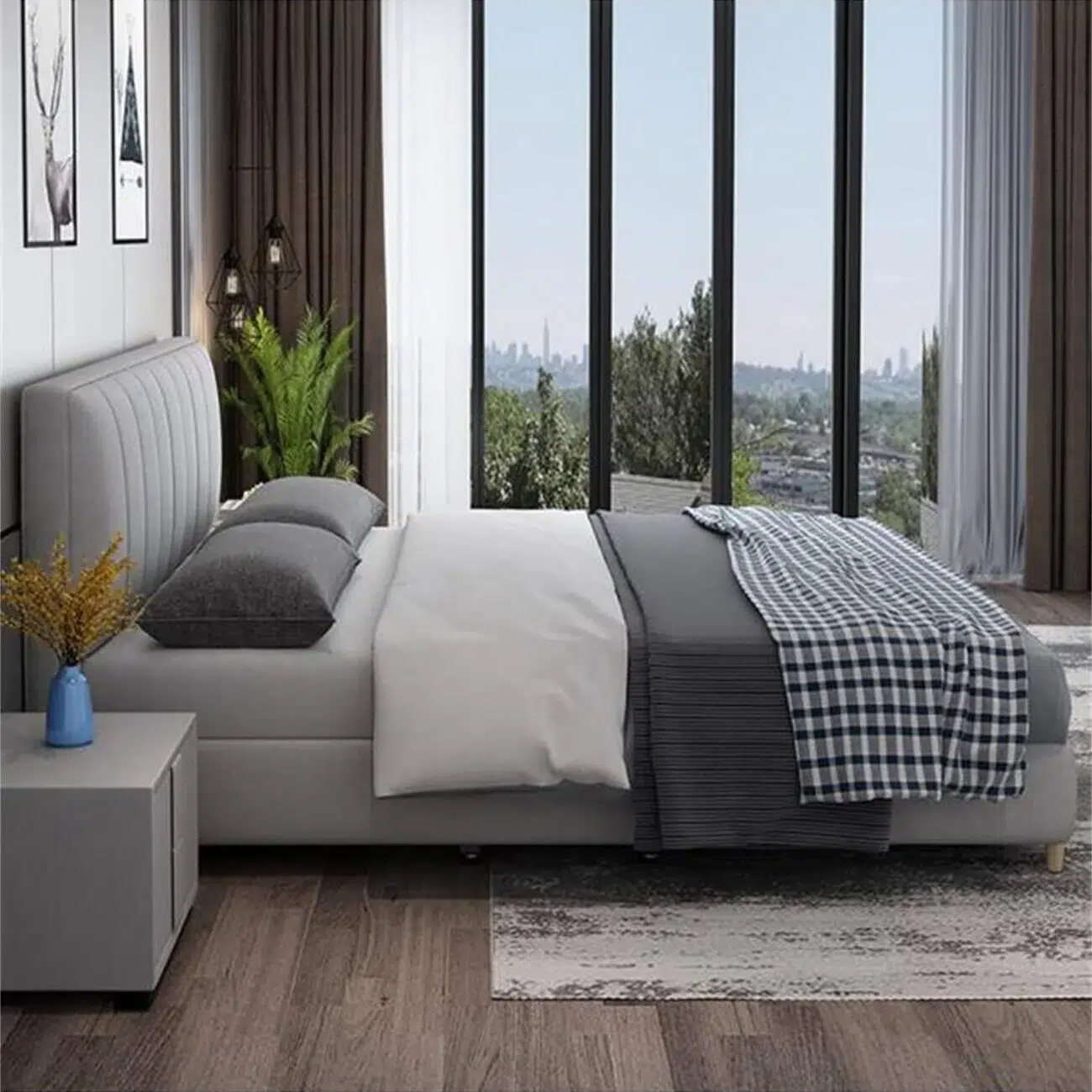 Solia Velvet Upholstery Bed