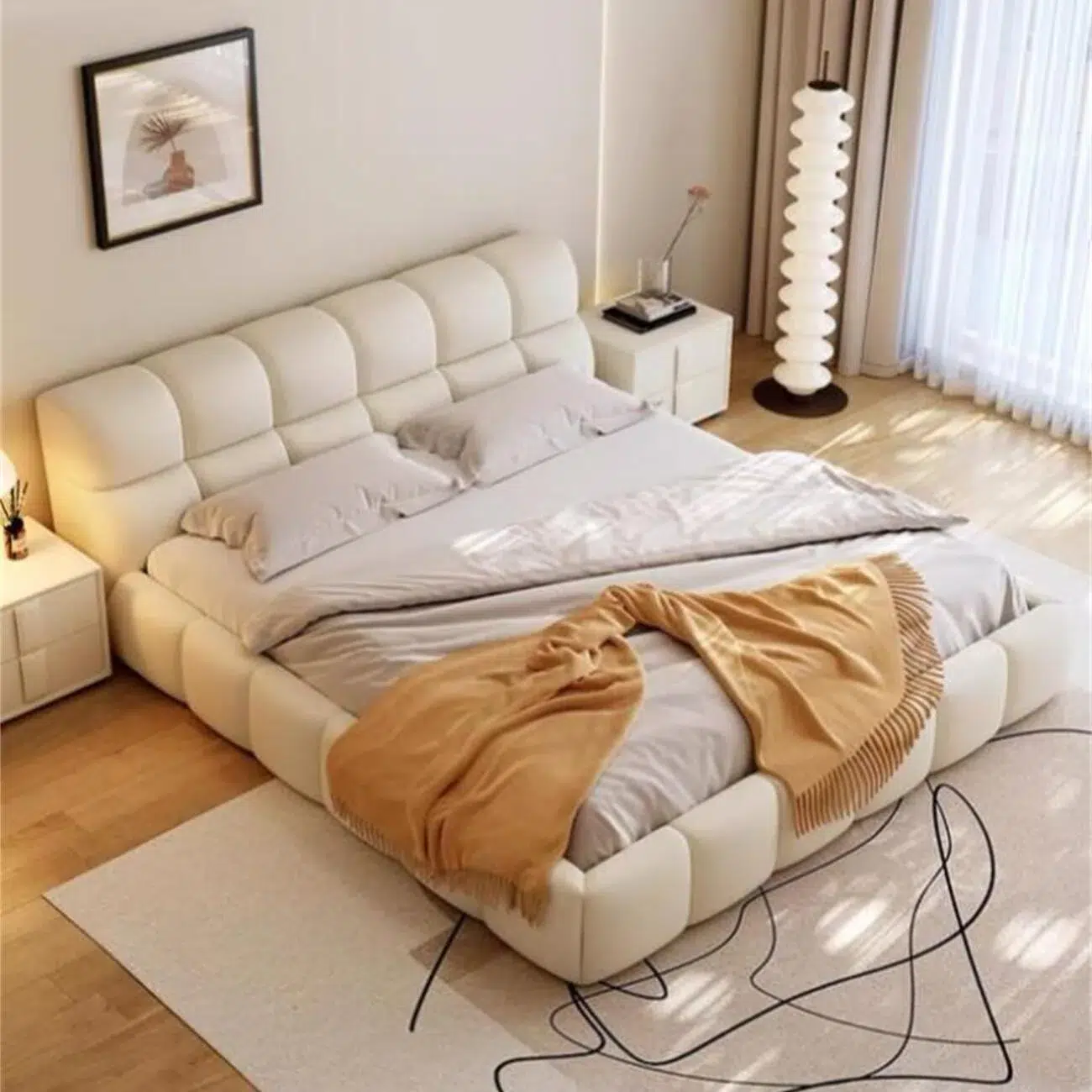 Baski Light Bed Frame