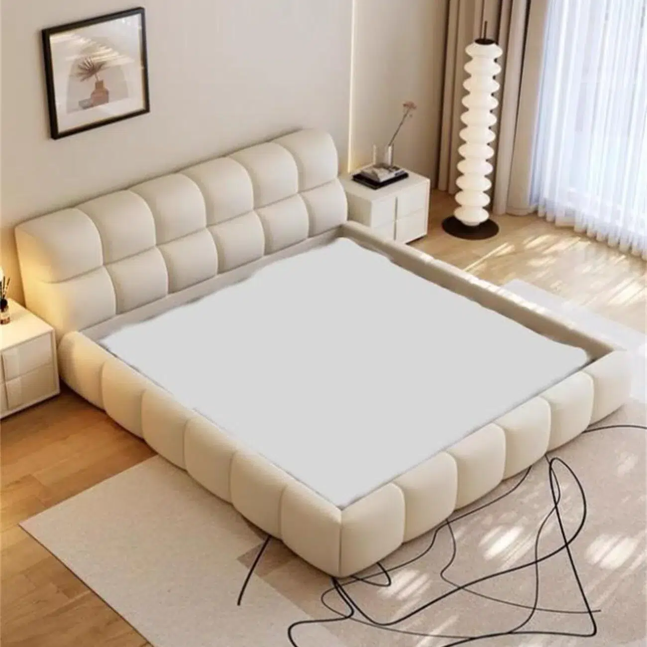 Baski Light Bed Frame