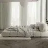 Haki Velvet Beds Frame